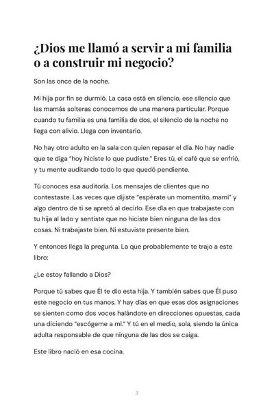 Página interior de La Culpa de la Mamá Emprendedora