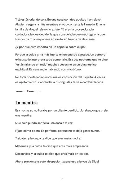 Página interior de La Culpa de la Mamá Emprendedora